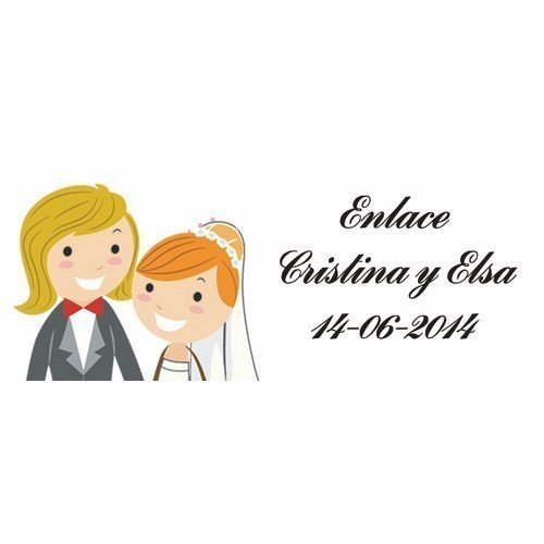 Lote 33 Etiquetas Adhesivas Para Detalle De Boda Chicas